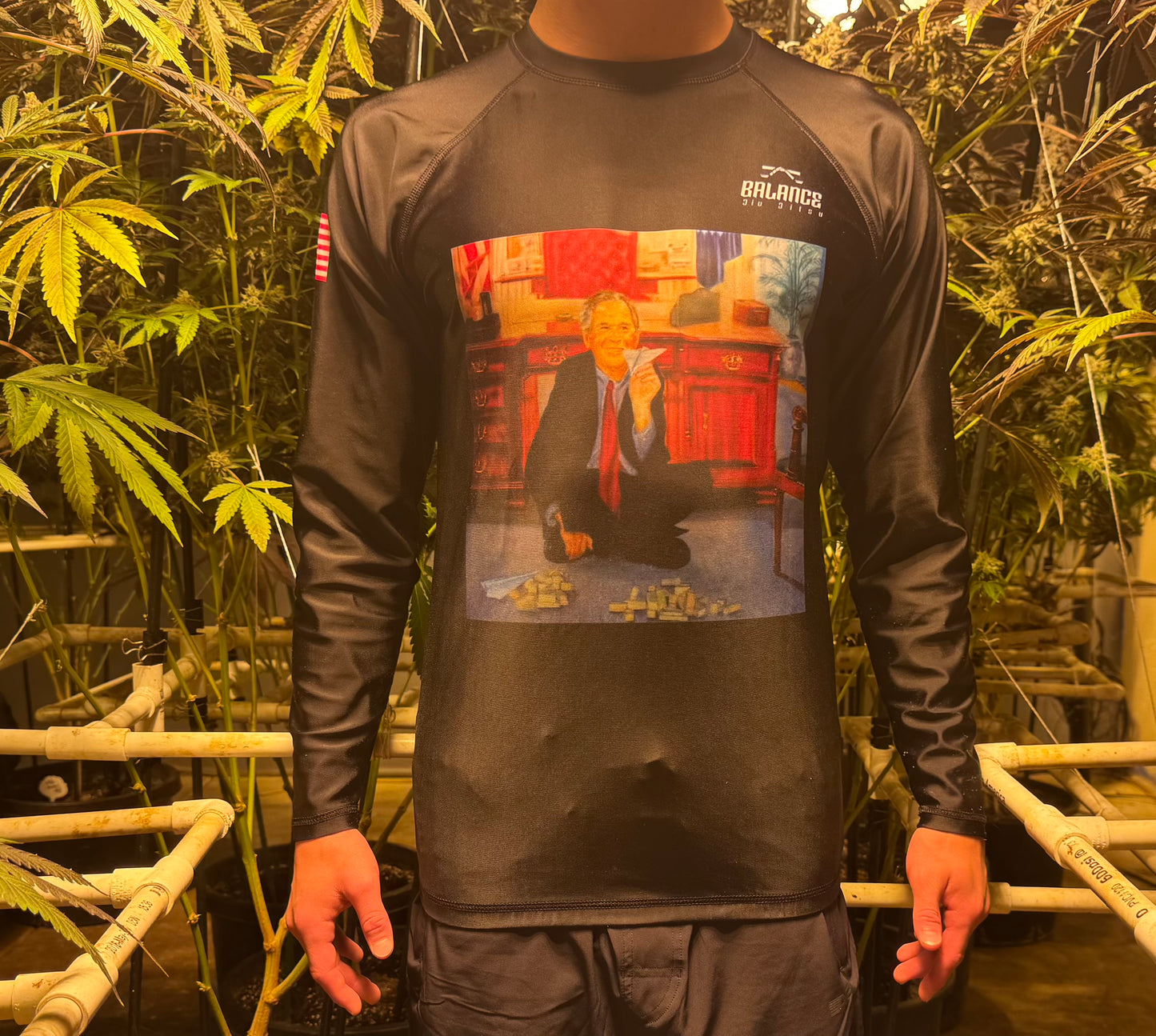 911 Was an Inside Job Rash Guard: Longsleeve