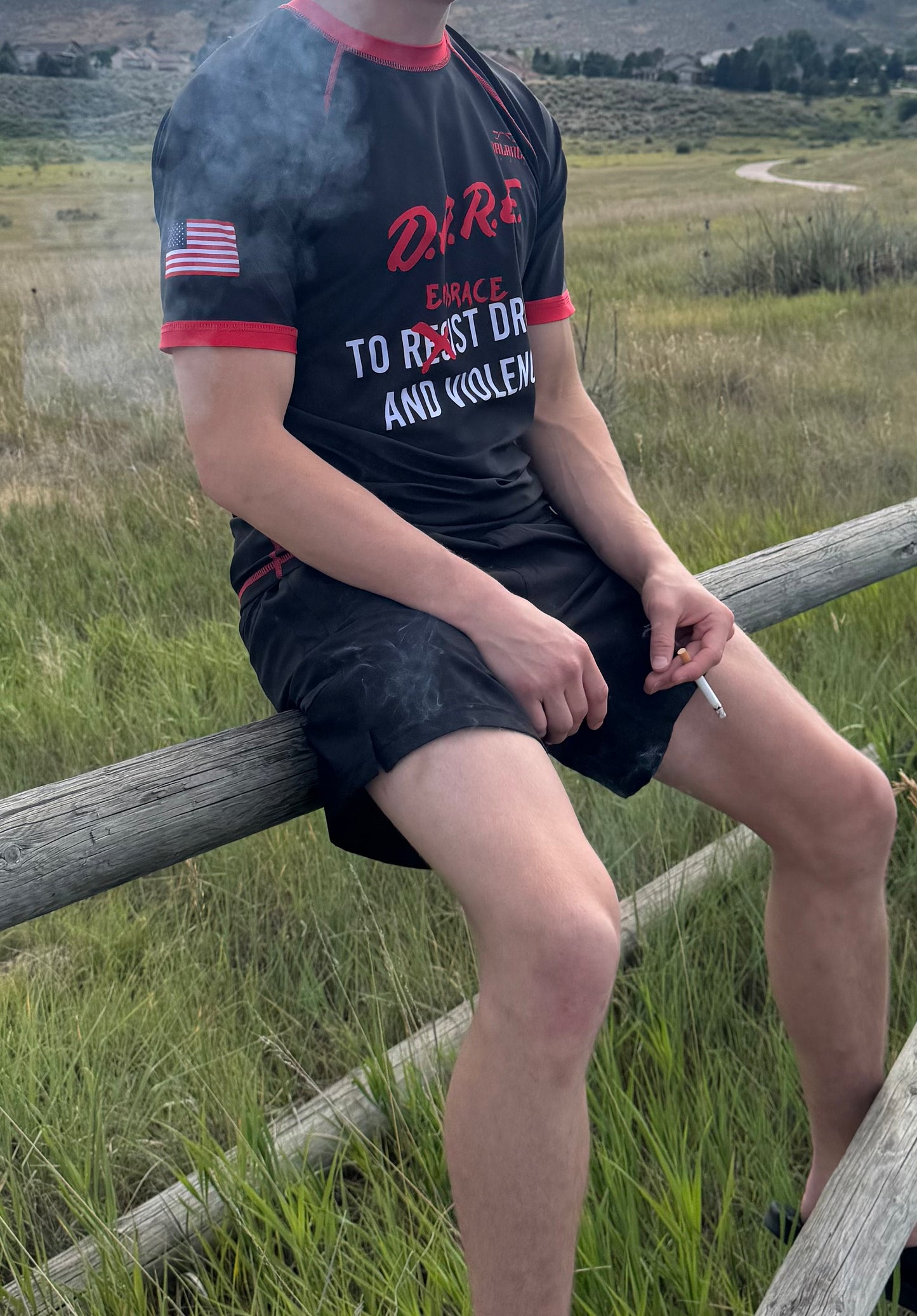 D.A.R.E To Embrace Drugs & Violence Rash Guard